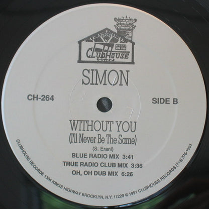 Simon Erani : Without You (I'll Never Be The Same) (12")
