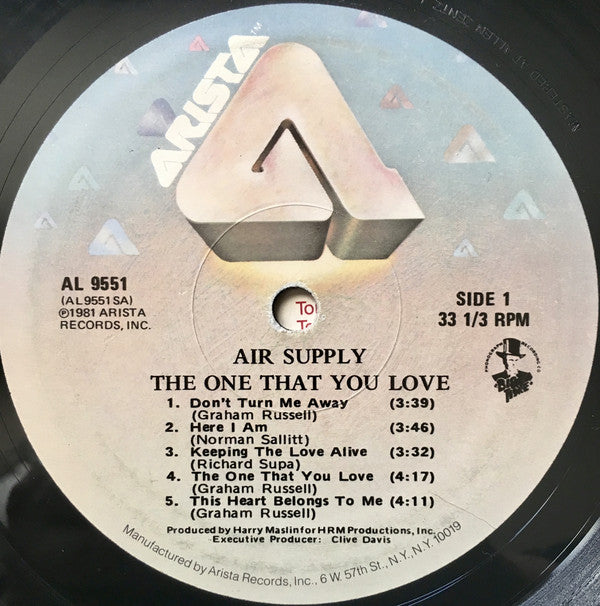Air Supply : The One That You Love (LP, Album,  El)