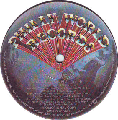 Terri Wells : I'll Be Around (12", Promo)