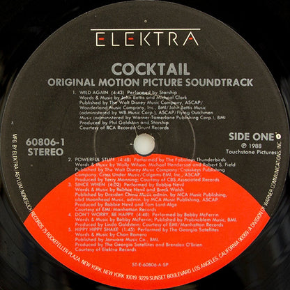 Various : Cocktail (Original Motion Picture Soundtrack) (LP, Comp)