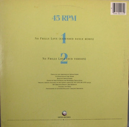 Jennifer Holliday : No Frills Love (12", Maxi, All)