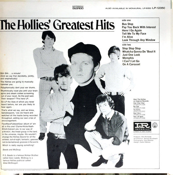 The Hollies : The Hollies' Greatest Hits (LP, Comp)