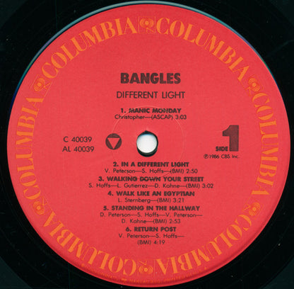 Bangles : Different Light (LP, Album, RCA)