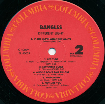 Bangles : Different Light (LP, Album, RCA)