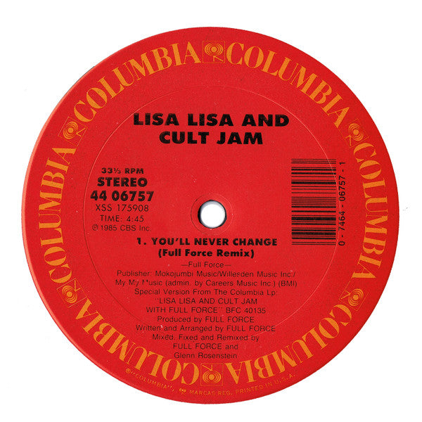 Lisa Lisa & Cult Jam : Head To Toe (12")