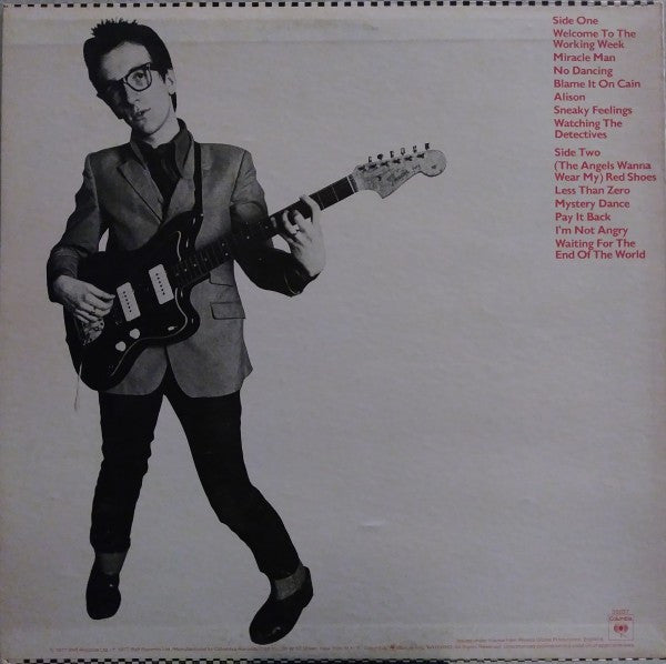 Elvis Costello : My Aim Is True (LP, Album, RP, Pit)