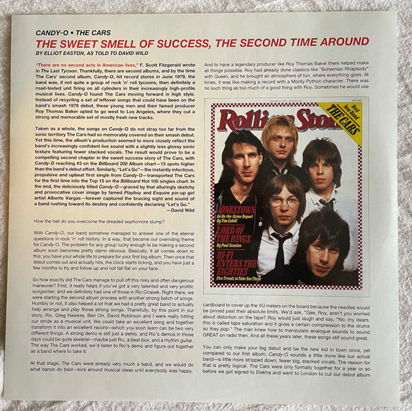 The Cars : Candy-O (LP, Album, RE + LP, S/Sided, Etch + RM, 180)