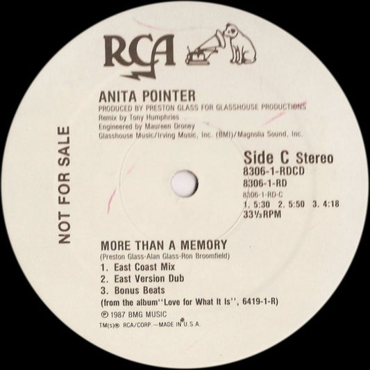 Anita Pointer : More Than A Memory (12", Promo)