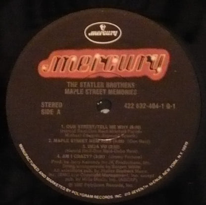 The Statler Brothers : Maple Street Memories (LP, Album)