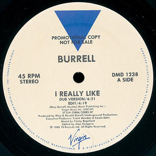 Burrell : I Really Like (12", Promo)
