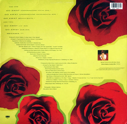 Gloria Estefan : Go Away (12", Single)