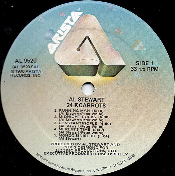 Al Stewart And Shot In The Dark (3) : 24 Carrots (LP, Album, Mon)