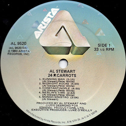 Al Stewart And Shot In The Dark (3) : 24 Carrots (LP, Album, Mon)
