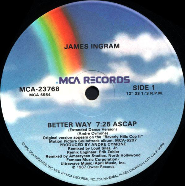 James Ingram : Better Way (12" Version) (12")