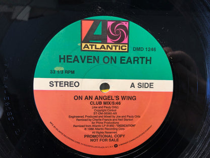 Heaven On Earth : On An Angel's Wing (12", Single, Promo)
