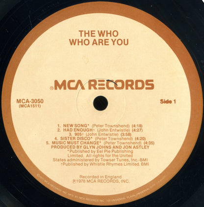 The Who : Who Are You (LP, Album, Pin)