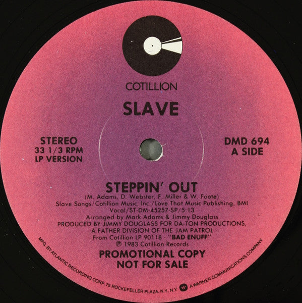 Slave : Steppin' Out (12", Promo)