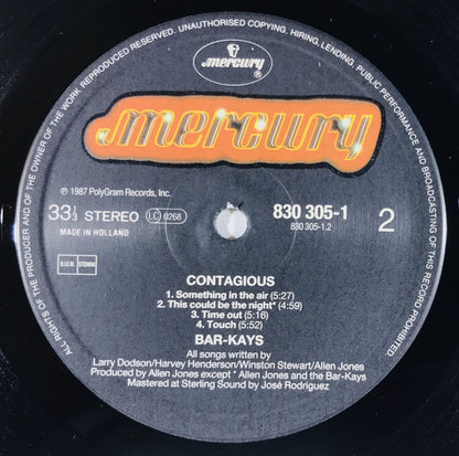 Bar-Kays : Contagious (LP, Album)