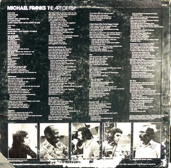 Michael Franks : The Art Of Tea (LP, Album, RP, Los)