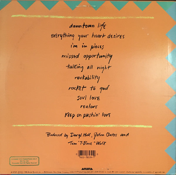 Daryl Hall & John Oates : Ooh Yeah! (LP, Album, Spe)