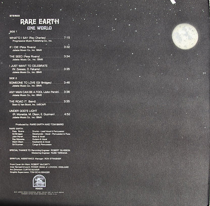 Rare Earth : One World (LP, Album, Gat)