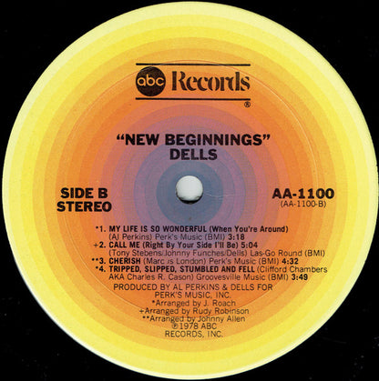 The Dells : New Beginnings (LP, Album)