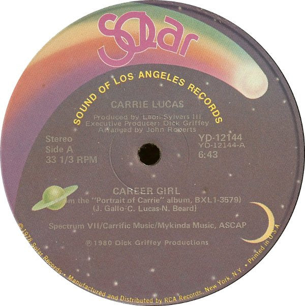 Carrie Lucas : Career Girl (12")