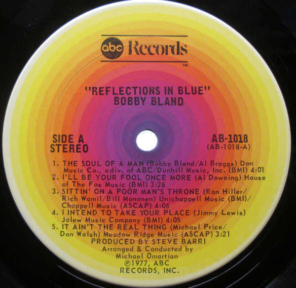 Bobby Bland : Reflections In Blue (LP, Album)