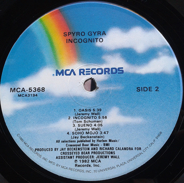 Spyro Gyra : Incognito (LP, Album)