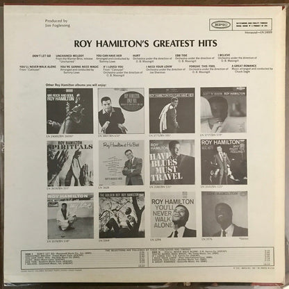 Roy Hamilton (5) : Roy Hamilton's Greatest Hits (LP, Comp, Mono)