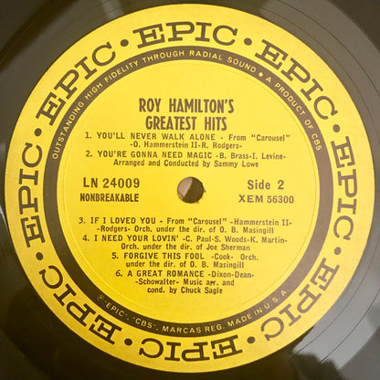 Roy Hamilton (5) : Roy Hamilton's Greatest Hits (LP, Comp, Mono)