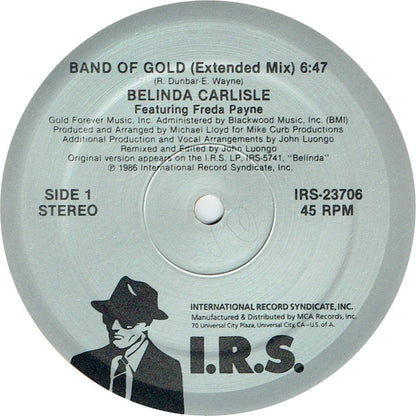 Belinda Carlisle Featuring Freda Payne : Band Of Gold (12", Amb)