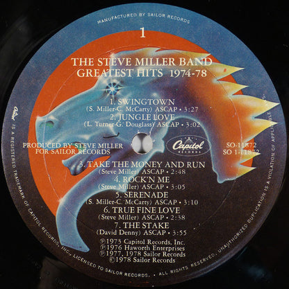 Steve Miller Band : Greatest Hits 1974-78  (LP, Comp)