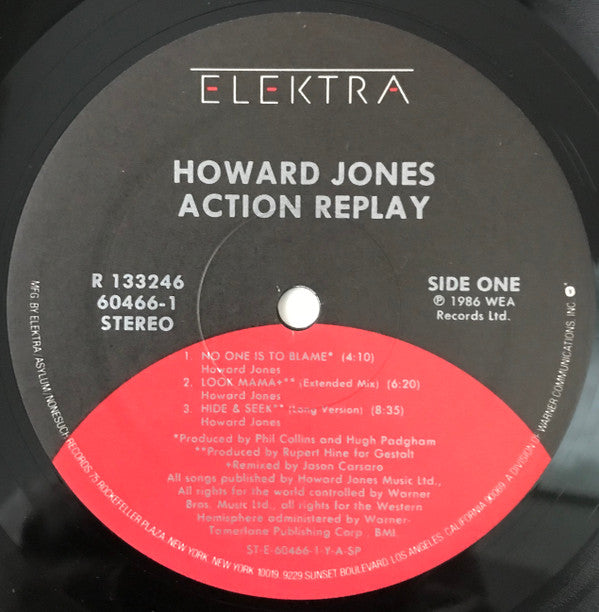 Howard Jones : Action Replay (12", EP, Club, RCA)