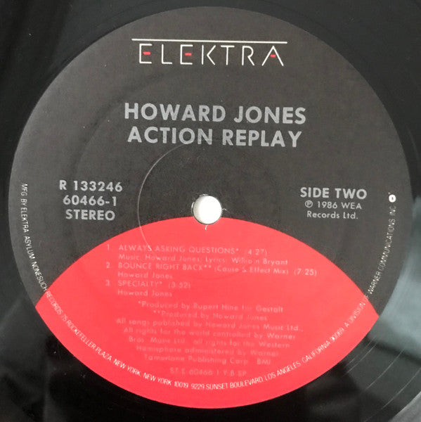 Howard Jones : Action Replay (12", EP, Club, RCA)