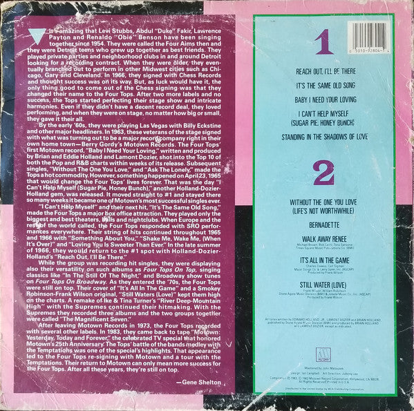 Four Tops : Great Songs And Performances That Inspired The Motown 25th Anniversary T.V. Special (LP, Comp)
