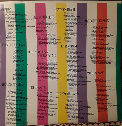 Go-Go's : Vacation (LP, Album, Ltd, RE, Lav)