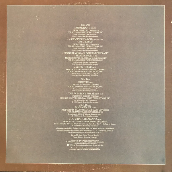 Billy Cobham : The Best Of Billy Cobham (LP, Comp, PR )