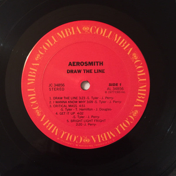 Aerosmith : Draw The Line (LP, Album)