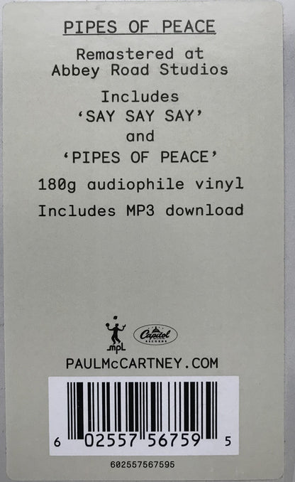 Paul McCartney : Pipes Of Peace (LP, Album, RE, RM, Gat)