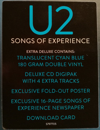 U2 : Songs Of Experience (2xLP, Album, Cya + CD, Album, Car + Box, Dlx, Num)