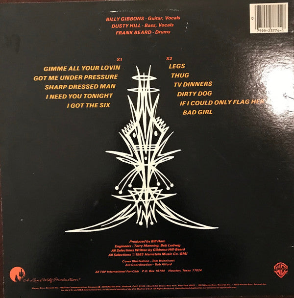 ZZ Top : Eliminator (LP, Album, Win)