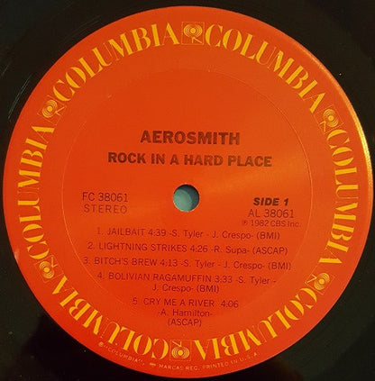Aerosmith : Rock In A Hard Place (LP, Album, Ter)