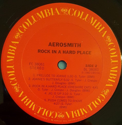 Aerosmith : Rock In A Hard Place (LP, Album, Ter)