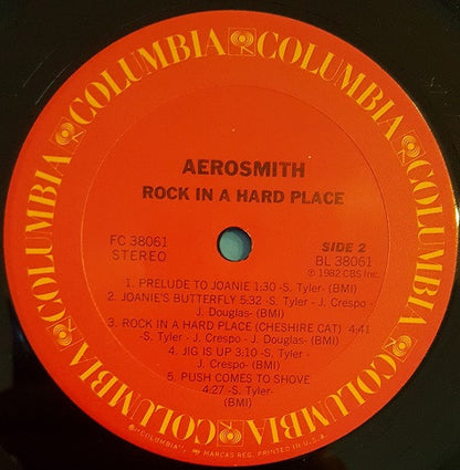 Aerosmith : Rock In A Hard Place (LP, Album, Ter)