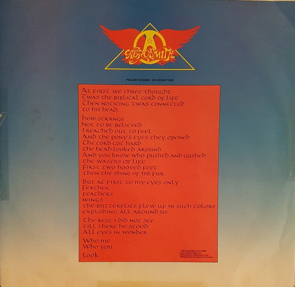 Aerosmith : Rock In A Hard Place (LP, Album, Ter)