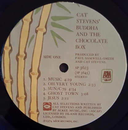 Cat Stevens : Buddha And The Chocolate Box (LP, Album, Ter)