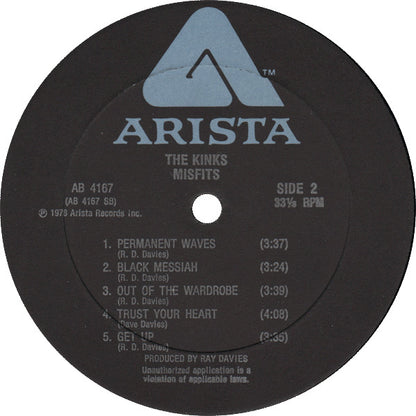 The Kinks : Misfits (LP, Album, San)