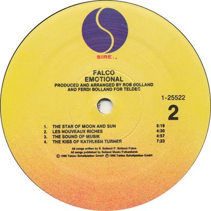 Falco : Emotional (LP, Album, SRC)