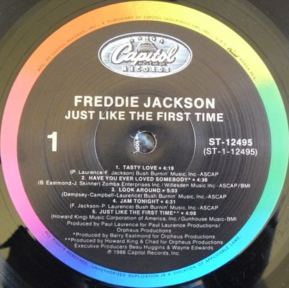 Freddie Jackson : Just Like The First Time (LP, Album, Spe)